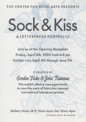 [Postcard advertising "Sock and Kiss"]