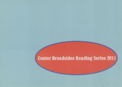 [Postcard advertising 2011 Center for Book Arts reading series]
