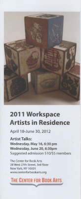 [Exhibition brochure for 2011 Workspace Artists in Residence exhibition]