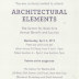 [Invitation to "Architectural Elements," the 2012 Center for Book Arts annual benefit and auction]