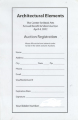 [Auction registration form for the Center for Book Arts' 2012 annual beneft and auction]
