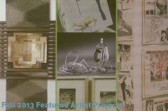 [Postcard advertising 2013 featured artist projects]
