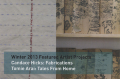 [Postcard advertising winter 2013 featured artist projects "Candace Hicks: Fabrications" and Tomie Arai: Tales From Home"]
