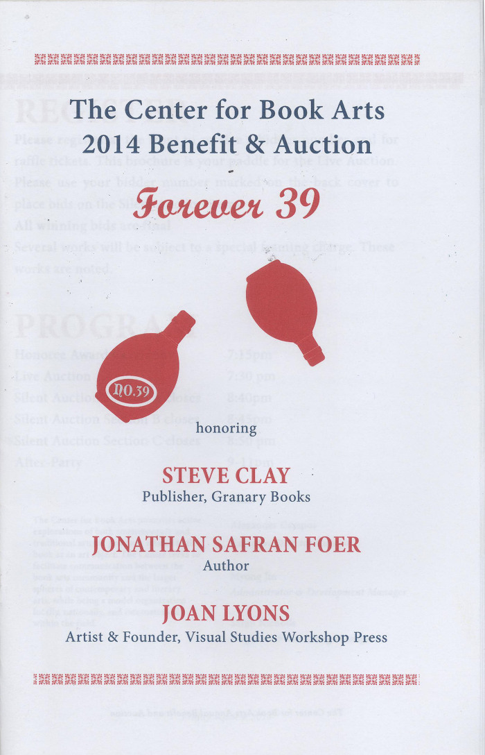 [2014 annual benefit program and auction guide]
