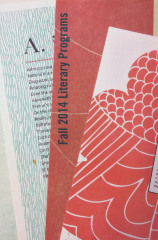 [Postcard advertising fall 2014 literary programs at the Center for Book Arts]
