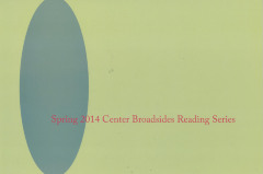 [Postcard advertising spring 2014 Center for Book Arts broadsides reading series]

