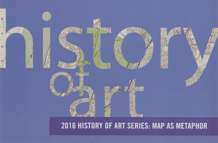 [Postcard advertising "2016 History of Art Series: Map as Metaphor"]
