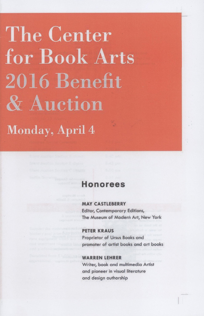 [2016 annual benefit program and auction guide]
