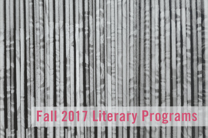 [Postcard advertising 2017 fall literary programs at the Center for Book Arts]
