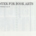 [Class and workshop schedule at the Center for Book Arts for spring 1981]
