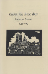 [Schedule of programs for the Center for Book Arts for fall of 1996]
