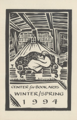 [Schedule of programs for the Center for Book Arts for winter / spring of 1994]
