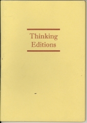 Thinking Editions: An Exhibition of Artist Book Multiples/ Edward H. Hutchins; Lammot du Pont Copeland Gallery
