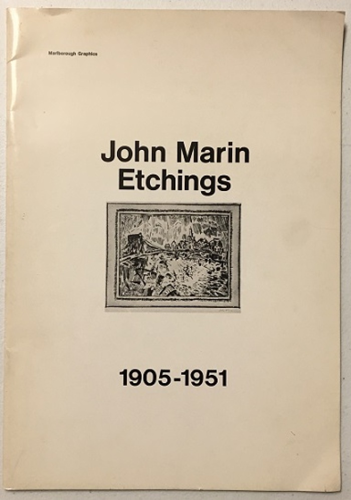 John Marin Etchings, 1905-1951 / published by Marlborough Graphics