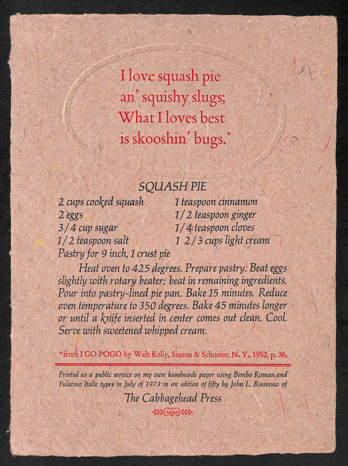 [Squash Pie] / John Risseeuw

