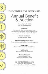[2009 annual benefit program and auction guide]
